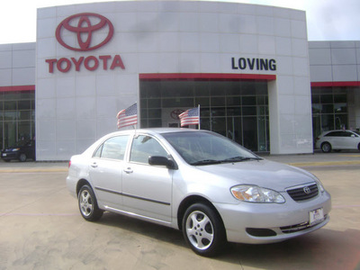toyota corolla 2007 silver sedan ce gasoline 4 cylinders front wheel drive automatic 75901