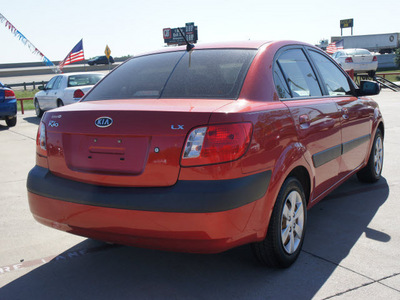 kia rio 2008 red sedan lx gasoline 4 cylinders front wheel drive automatic with overdrive 75141