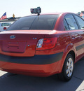 kia rio 2008 red sedan lx gasoline 4 cylinders front wheel drive automatic with overdrive 75141