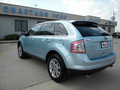 ford edge 2008 lt  blue suv limited gasoline 6 cylinders front wheel drive 6 speed automatic 77026