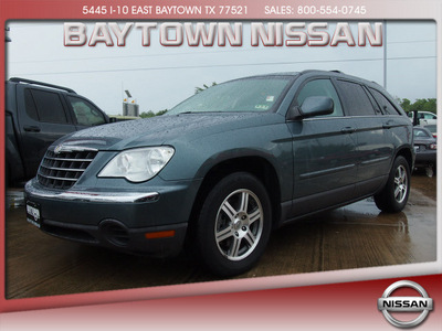 chrysler pacifica 2007 blue wagon touring gasoline 6 cylinders front wheel drive shiftable automatic 77521