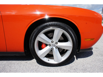 dodge challenger 2009 orange coupe srt8 gasoline 8 cylinders rear wheel drive automatic 78654