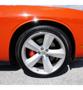 dodge challenger 2009 orange coupe srt8 gasoline 8 cylinders rear wheel drive automatic 78654