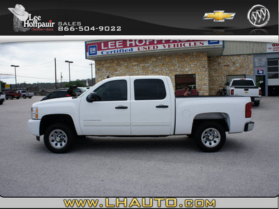 chevrolet silverado 1500 2010 white ls flex fuel 8 cylinders 2 wheel drive automatic 78654