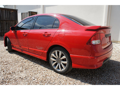 honda civic 2009 red sedan si gasoline 4 cylinders front wheel drive 6 speed manual 78757