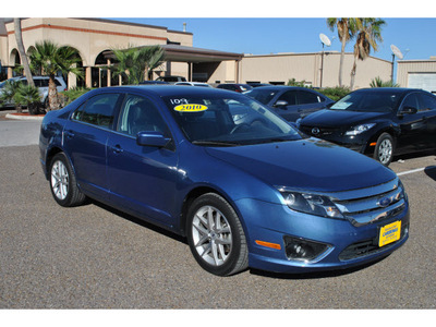 ford fusion 2010 blue sedan sel gasoline 4 cylinders front wheel drive automatic 78550