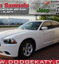 dodge charger 2012 white sedan se gasoline 6 cylinders rear wheel drive automatic 77450