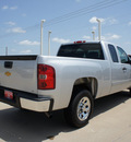 chevrolet silverado 1500 2012 silver pickup truck ext  cab lt flex fuel 8 cylinders 2 wheel drive automatic 75110