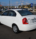 hyundai accent 2010 white sedan gasoline 4 cylinders front wheel drive automatic with overdrive 76087