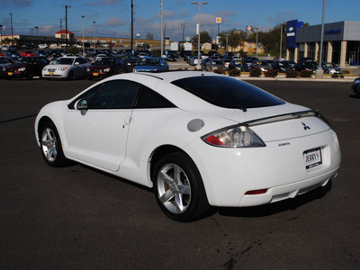 mitsubishi eclipse 2008 white hatchback gasoline 4 cylinders front wheel drive 5 speed manual 76087