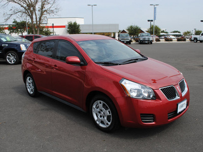 pontiac vibe 2009 red wagon gasoline 4 cylinders front wheel drive 5 speed manual 76087