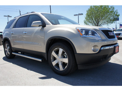 gmc acadia 2012 gold suv slt 2 gasoline 6 cylinders front wheel drive automatic 77521