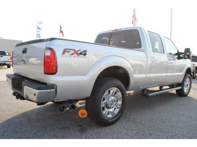 ford f 250 super duty 2012 ingot silver lariat biodiesel 8 cylinders 4 wheel drive shiftable automatic 77532