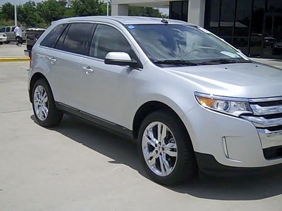 ford edge 2011 silver suv limited gasoline 6 cylinders front wheel drive shiftable automatic 77532