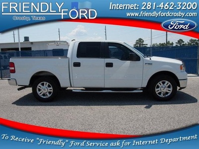 ford f 150 2008 white xlt gasoline 8 cylinders 2 wheel drive automatic 77532