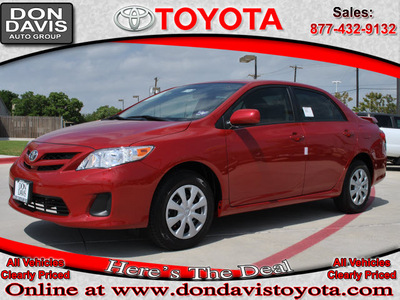 toyota corolla 2011 red sedan le gasoline 4 cylinders front wheel drive automatic 76011