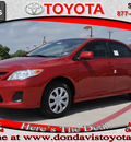 toyota corolla 2011 red sedan le gasoline 4 cylinders front wheel drive automatic 76011