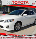 toyota corolla 2011 white sedan s gasoline 4 cylinders front wheel drive automatic 76011
