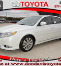 toyota avalon 2011 white sedan limited gasoline 6 cylinders front wheel drive automatic 76011
