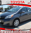 toyota yaris 2012 gray 5 door l gasoline 4 cylinders front wheel drive automatic 76011