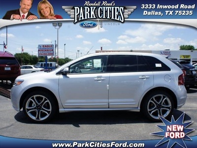 ford edge 2013 silver sport gasoline 6 cylinders front wheel drive 6 speed automatic 75235