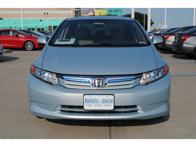 honda civic 2012 lt  blue sedan hybrid 4 cylinders front wheel drive cont  variable trans  77025