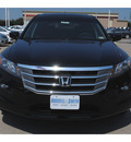 honda crosstour 2012 black wagon gasoline 6 cylinders front wheel drive 5 speed automatic 77025