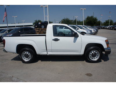 gmc canyon 2010 white work truck gasoline 4 cylinders 2 wheel drive automatic 77338