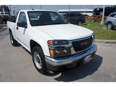 gmc canyon 2010 white work truck gasoline 4 cylinders 2 wheel drive automatic 77338