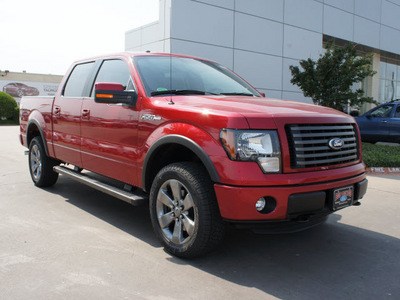 ford f 150 2012 red 4wd supercrew 145 fx4 flex fuel 8 cylinders 4 wheel drive 6 speed automatic 75070