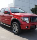 ford f 150 2012 red 4wd supercrew 145 fx4 flex fuel 8 cylinders 4 wheel drive 6 speed automatic 75070