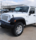 jeep wrangler 2012 white suv unlimited sport gasoline 6 cylinders 4 wheel drive 6 speed manual 76011