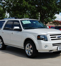 ford expedition 2009 white platinum suv limited flex fuel 8 cylinders 2 wheel drive automatic with overdrive 76011
