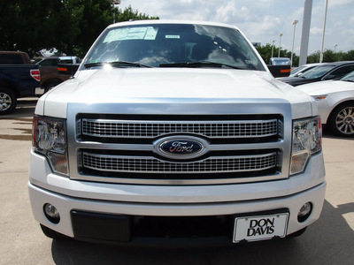 ford f 150 2012 white platinum gasoline 6 cylinders 2 wheel drive automatic 76011