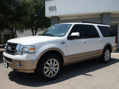 ford expedition el 2012 white suv king ranch flex fuel 8 cylinders 4 wheel drive automatic 76011