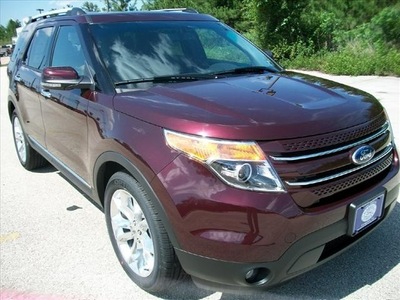 ford explorer 2011 red suv limited gasoline 6 cylinders front wheel drive automatic 77351