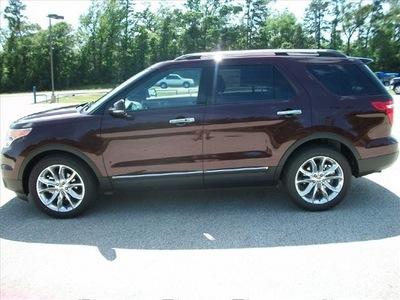 ford explorer 2011 red suv limited gasoline 6 cylinders front wheel drive automatic 77351