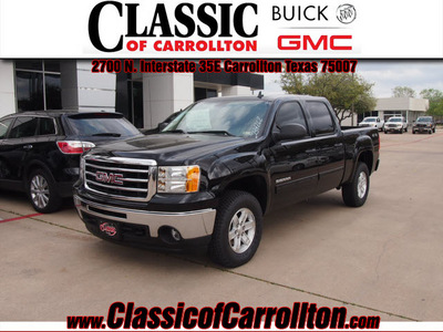 gmc sierra 1500 2012 black sle flex fuel 8 cylinders 4 wheel drive automatic 75007