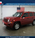 jeep patriot 2007 red suv sport gasoline 4 cylinders front wheel drive automatic 76108