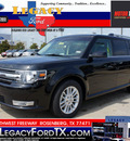 ford flex 2013 black wagon sel gasoline 6 cylinders front wheel drive 6 speed automatic 77471