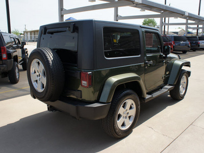 jeep wrangler 2007 green suv sahara gasoline 6 cylinders 4 wheel drive automatic with overdrive 76049