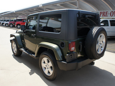 jeep wrangler 2007 green suv sahara gasoline 6 cylinders 4 wheel drive automatic with overdrive 76049
