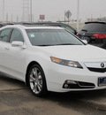 acura tl 2012 white sedan sh awd w advance gasoline 6 cylinders all whee drive automatic with overdrive 77074