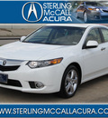 acura tsx 2012 white sedan w tech gasoline 4 cylinders front wheel drive automatic with overdrive 77074