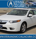 acura tsx 2012 white sedan gasoline 4 cylinders front wheel drive automatic with overdrive 77074