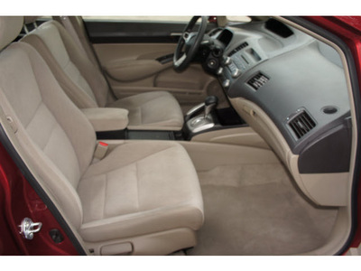 honda civic 2011 red sedan lx gasoline 4 cylinders front wheel drive automatic 77339