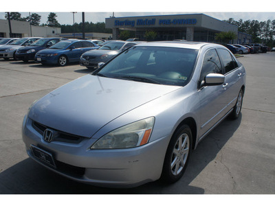 honda accord 2004 silver sedan ex v 6 gasoline 6 cylinders front wheel drive automatic 77339