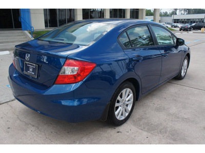 honda civic 2012 blue sedan ex gasoline 4 cylinders front wheel drive automatic 77339