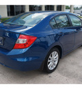 honda civic 2012 blue sedan ex gasoline 4 cylinders front wheel drive automatic 77339