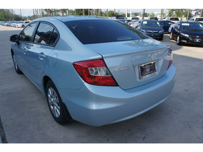 honda civic 2012 lt  blue sedan lx gasoline 4 cylinders front wheel drive automatic 77339